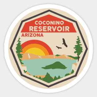 Coconino Reservoir Arizona Sticker